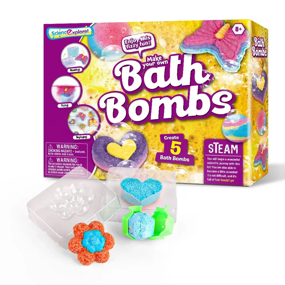 BathBombs – Färgglatt & lärorikt – DIY-set för badbomber
