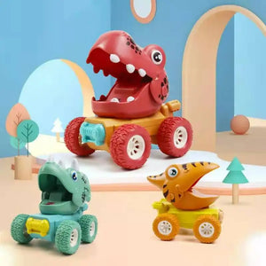 Dino Monstertruck™ - Dinosaurierace med push & go - Dinosauriebilar