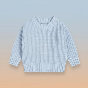 PureSoft – Classic & Cozy - Enfärgad stickad tröja