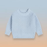 PureSoft – Classic & Cozy - Enfärgad stickad tröja