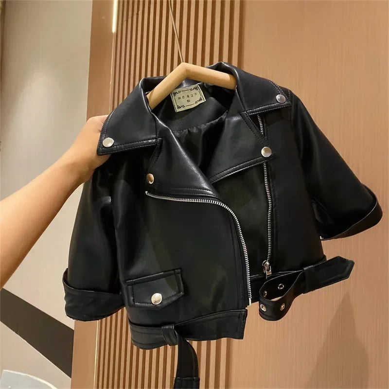 Girls Leather Jacket – Cool & stilfull – Läderjacka för barn