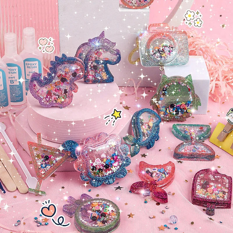 DIY Crystal Keychain Kit – Kreativt & lekfullt – Pysselkit för nyckelringar