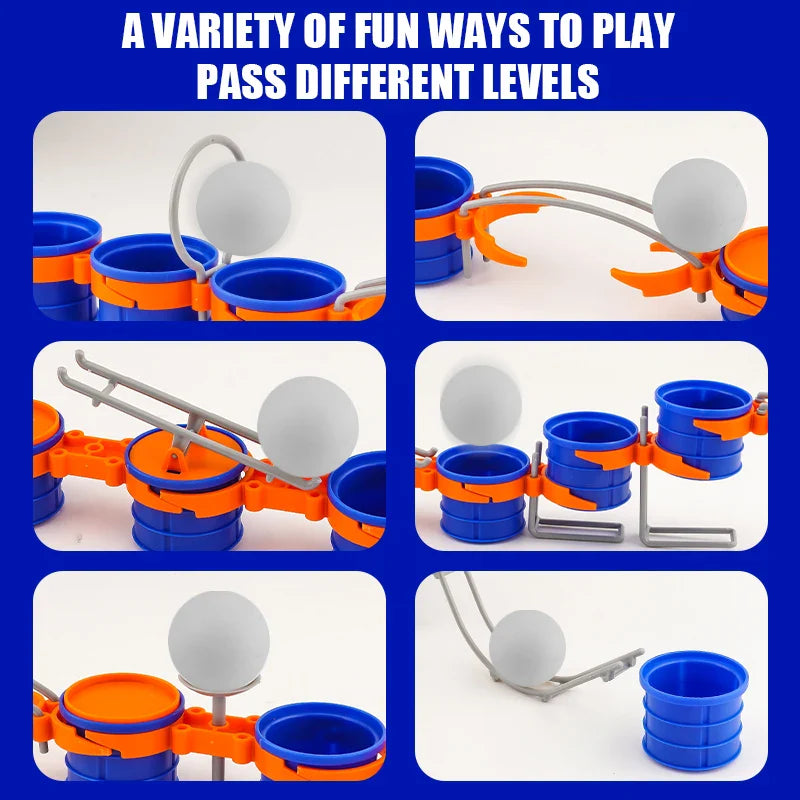 Cup Jump Ball Game – Aktivt & interaktivt – Puff Ball sällskapsspel