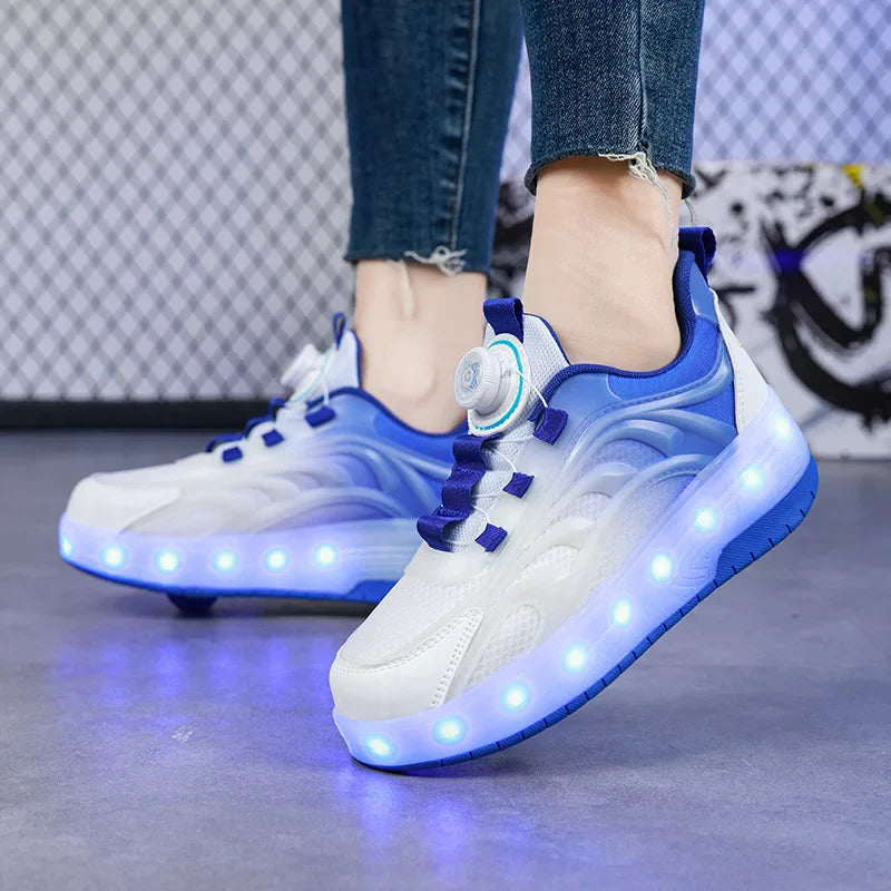 Light-Up Skate Shoes – LED & bekväma – självlysande sneakers