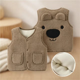 Baby Bear Fleece Vest – Varm och mjuk – Barnväst med björnmotiv
