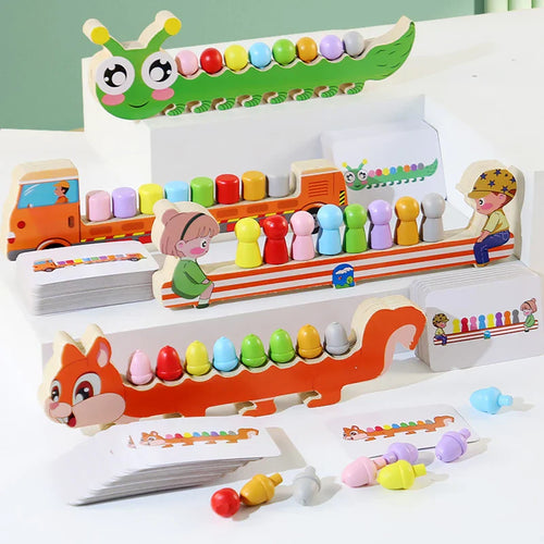 Sensory Color Sticks™ – Färgläggning & djur - färgsorteringsspel