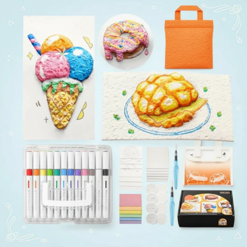 MagicFoam – Färgglad och kreativ – Kreativ texturpenna-set
