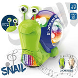 Music Snail™ - Lysande lekkamrat - Leksakssnigel och krabba