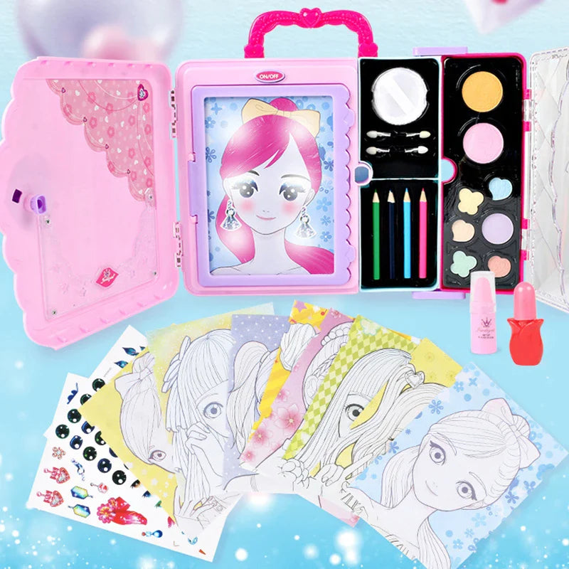 Glam Draw - Fantasi & kul - Makeup-teckenset
