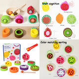 Toddler Clips™ - Frukt- och formmatchning - Sorteringsspel
