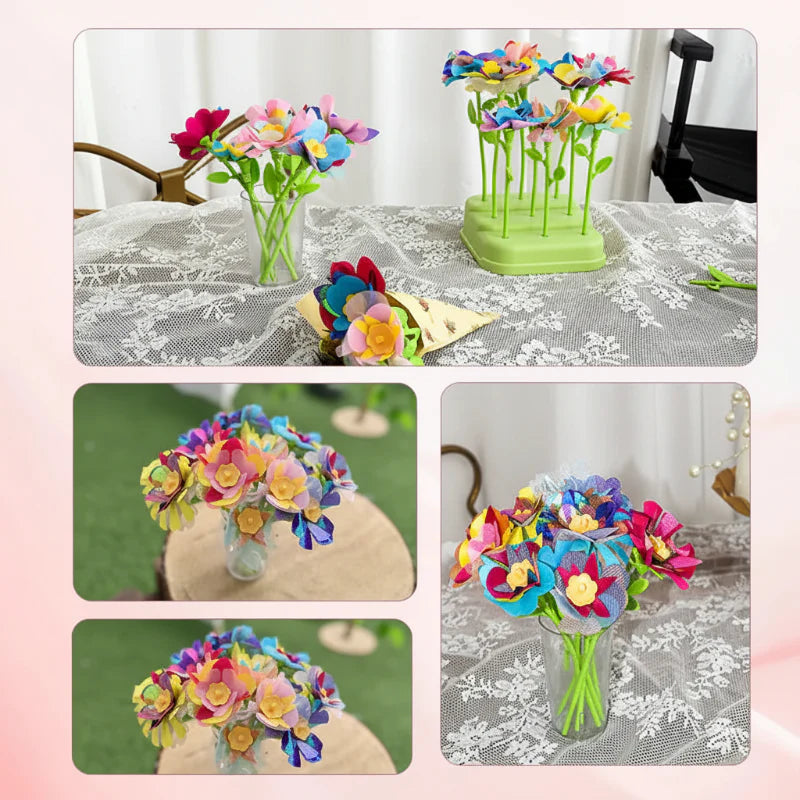 DIY Flower Bouquet Toy – Kreativt & interaktivt – Blomsterpyssel-set