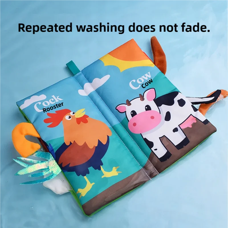 SoftTails – Färgglatt & Sensoriskt – Baby-pärlbok