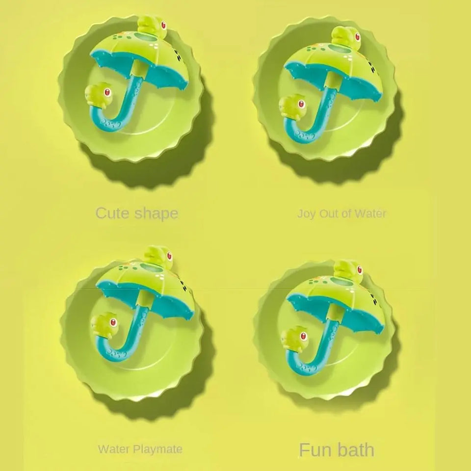 Dino Shower Spin™ – Skrattande stänkande kul – Paraply för badleksaker