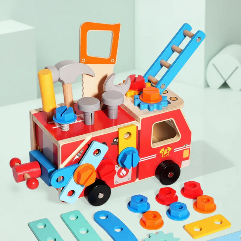 BuildRescue – Pedagogiskt & kreativt – Brandbil i trä