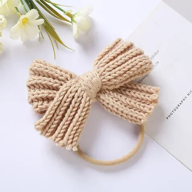Mini Fashion™ - Rosettglans - Stickat hårband