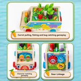 Montessori Animal Matching Toy – Lärorikt & interaktivt – Pusselvagn