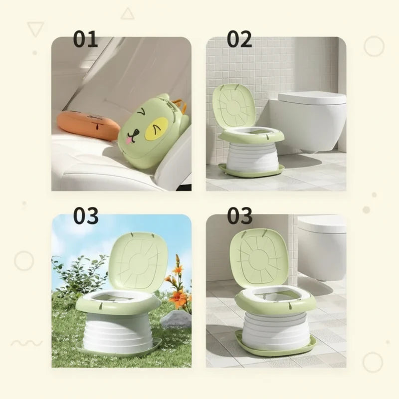 TravelPotty – Kompakt och hygieniskt – bärbar barntoalett