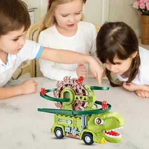 Dino Slide Truck™ - Klättra och tävla med dinosaurier! - Dinosaurielastbil