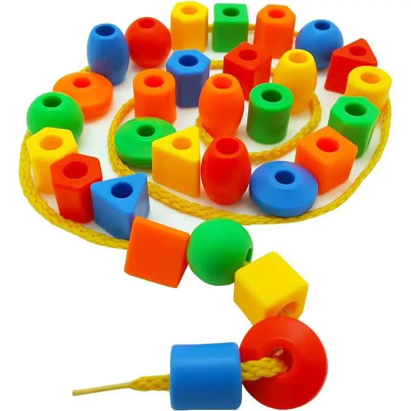 Rainbow Lacing Beads™ – Lekfull trådning - Regnbågspärlor med spets