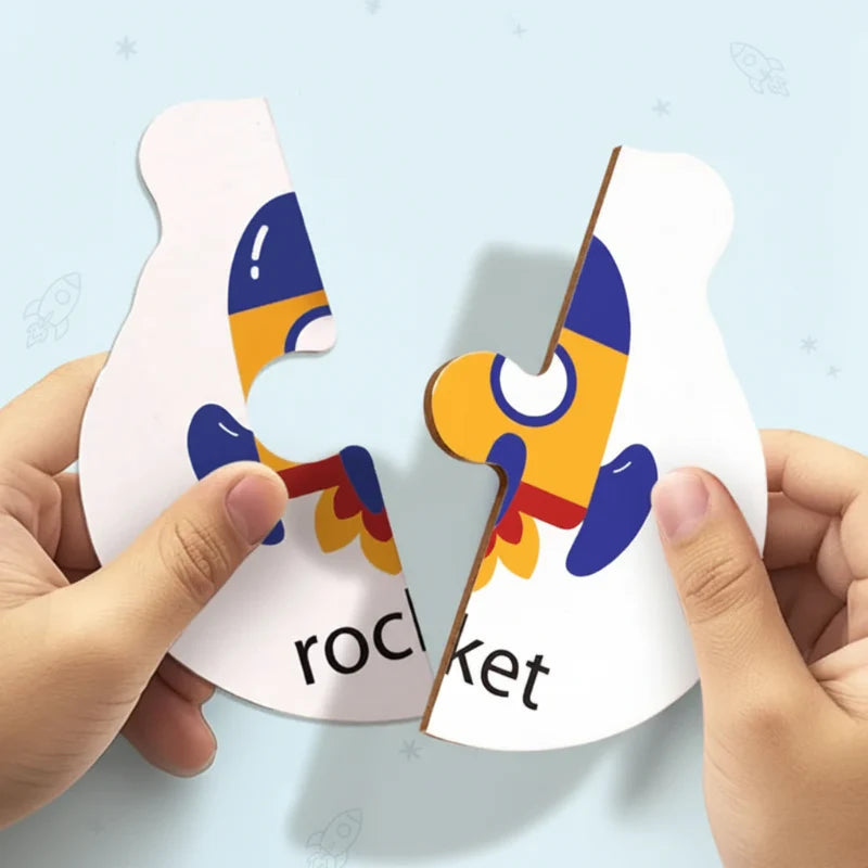 Wooden Letter Matching Game – Lärande & lek – Alfabetpussel