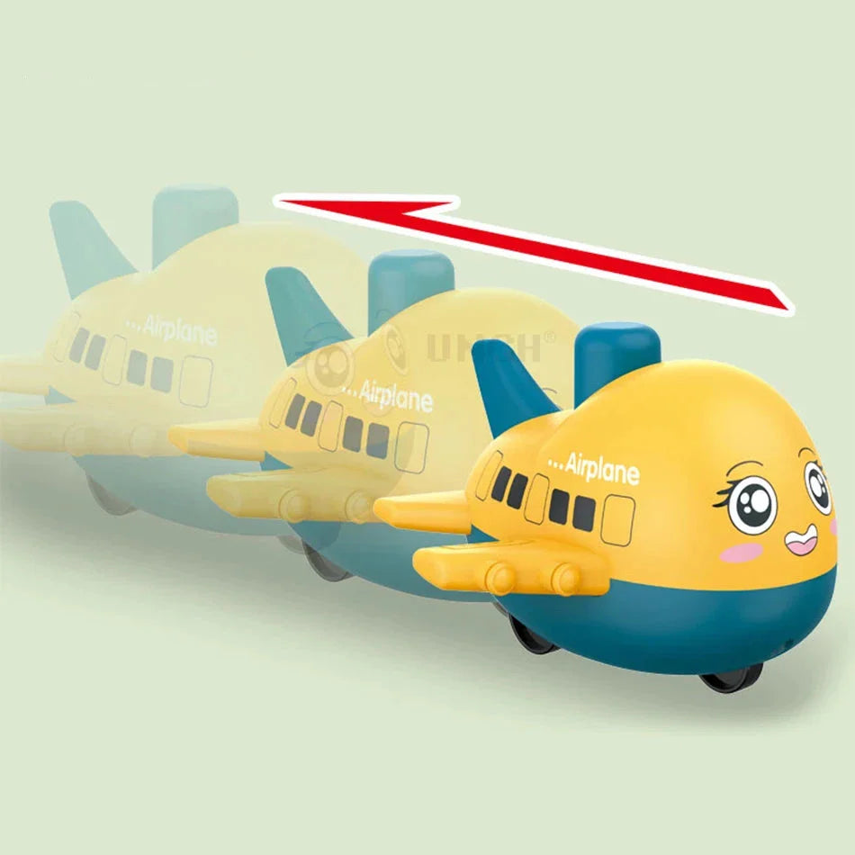 Cartoon Plane Toy™ - Press & Play - Leksaksplan