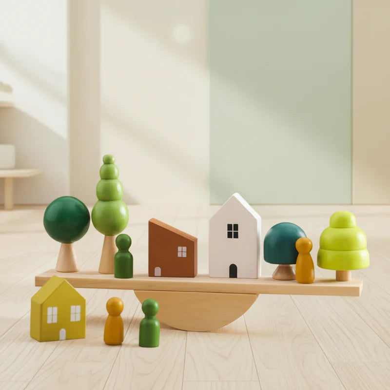 Wooden Forest Blocks – Kreativitet & utveckling – Byggklossar i trä