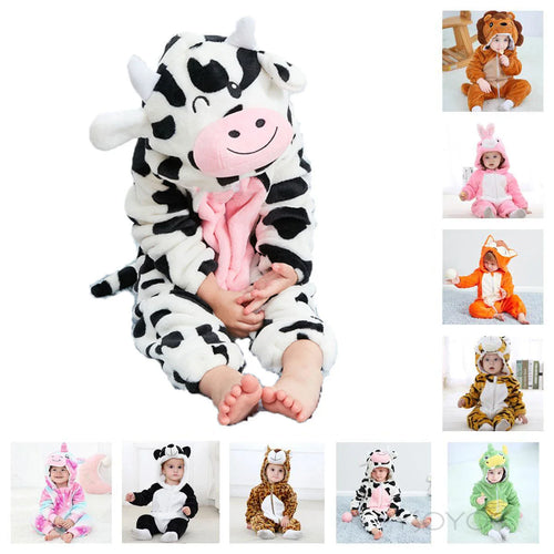 Mini Fashion™ – Djurens drömland – Onesie med djurmotiv för barn