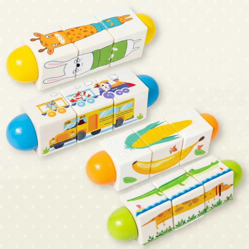 WoodiTurn – Lärorikt & Roligt – Roterande pussel