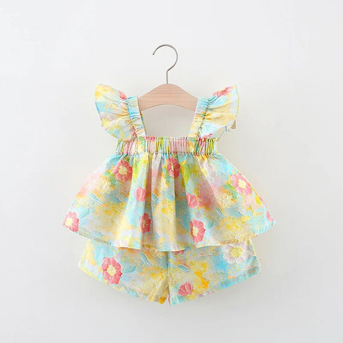 Mini Fashion™ - Sommarblommor Chic - Sommarklänning Peony print