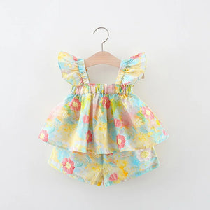 Mini Fashion™ - Sommarblommor Chic - Sommarklänning Peony print