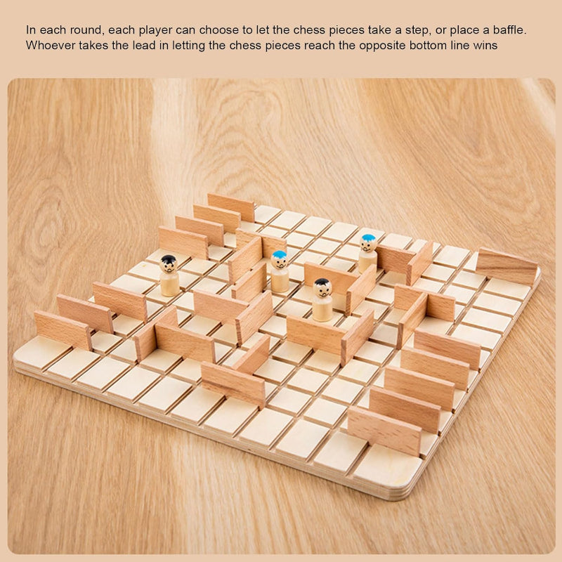 Wooden Chess Puzzle Game – Strategi & Tänkande – Brädspel