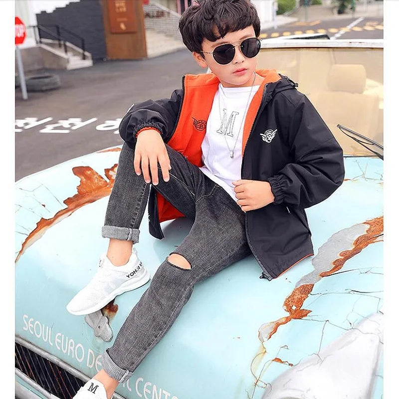 Reversible Kids Jacket – Vattentät och vindtät – Lätt jacka