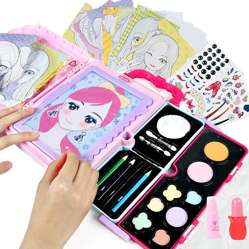 Glam Draw - Fantasi & kul - Makeup-teckenset