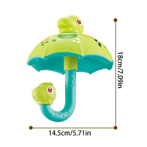 Dino Shower Spin™ – Skrattande stänkande kul – Paraply för badleksaker