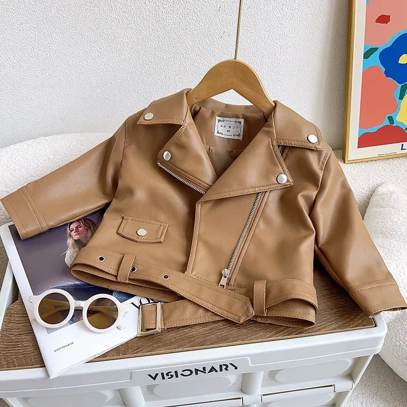 Girls Leather Jacket – Cool & stilfull – Läderjacka för barn