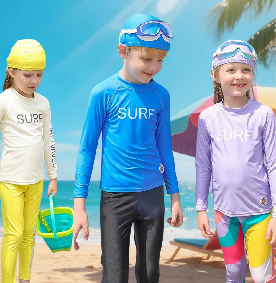 SunShield – Skyddande och smidig – barnsurfskjorta med långa ärmar och UPF 50+