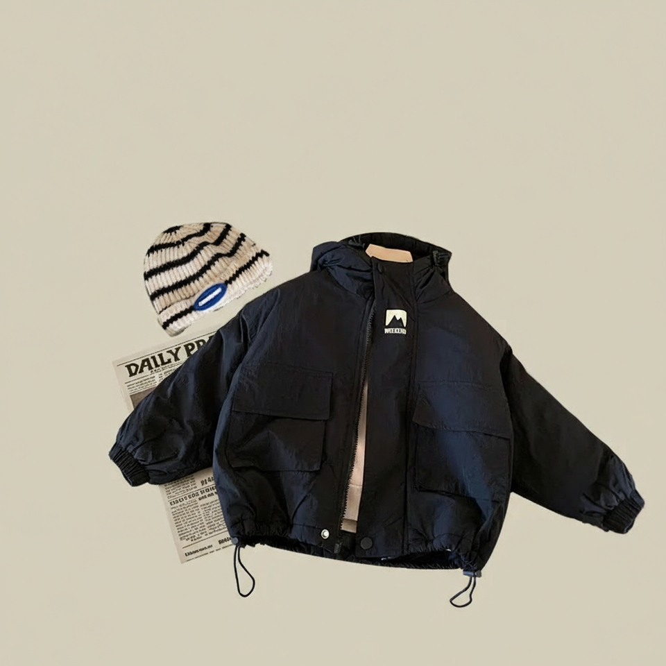 LiloWear – Vindtät och vattenavvisande – Barnvindjacka med huva