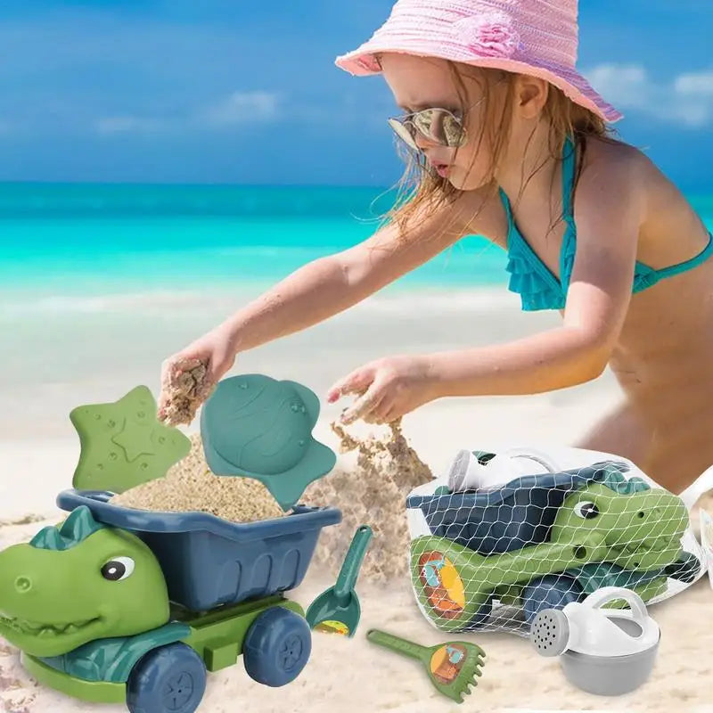 Beach Dino Set™ – Bygg ditt slott – Dinotruck-stranden