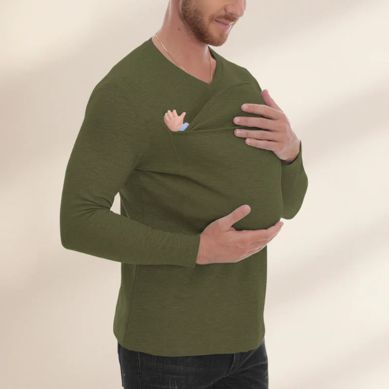 Kangaroo Pocket Shirt – Bekvämt och praktiskt – T-shirt-bärsel för män