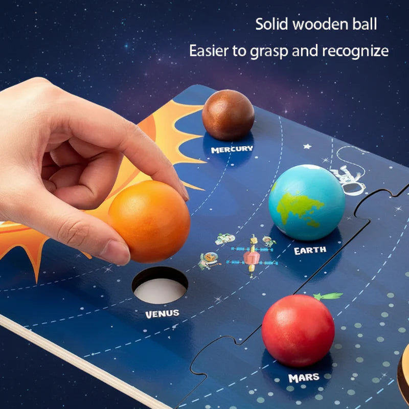 Wooden Solar System – Lärorikt & upptäckande – Planetlekset