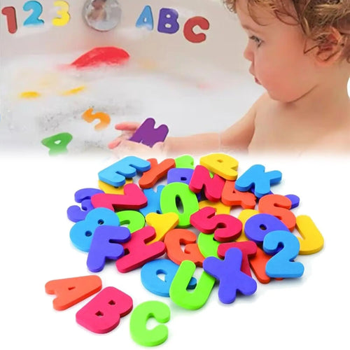 Colorful Bathing Letters™ - Lärorikt och roligt - färgglada badbokstäver