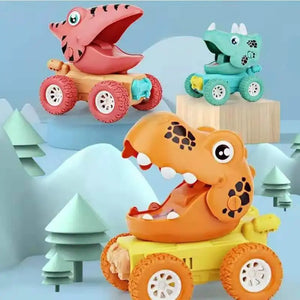 Dino Monstertruck™ - Dinosaurierace med push & go - Dinosauriebilar