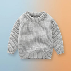 PureSoft – Classic & Cozy - Enfärgad stickad tröja