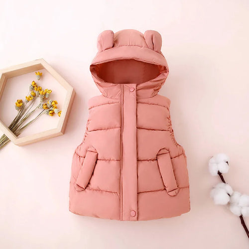 Mini Fashion™ - Varm & Trendig - Väst med huva