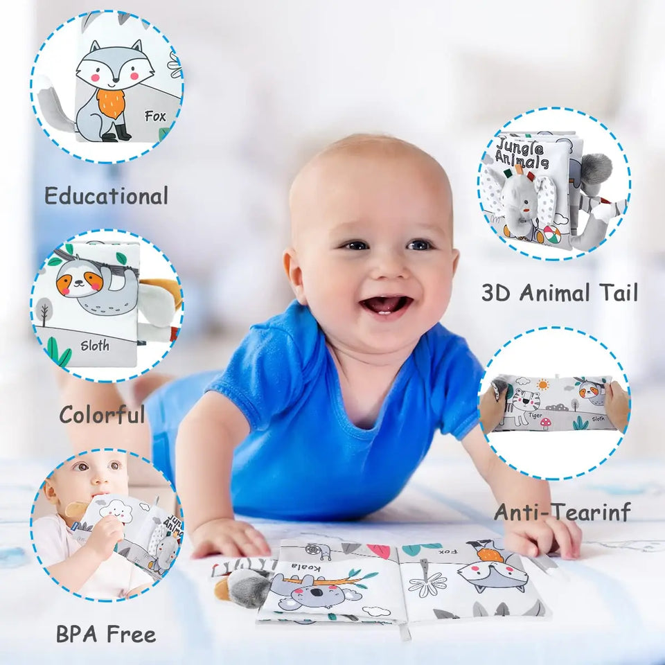 Soft Sensory Book – Känn & Upptäck - Babyhäfte