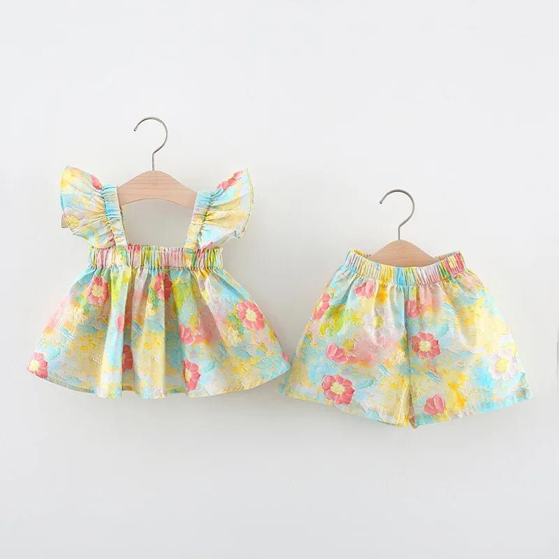 Mini Fashion™ - Sommarblommor Chic - Sommarklänning Peony print