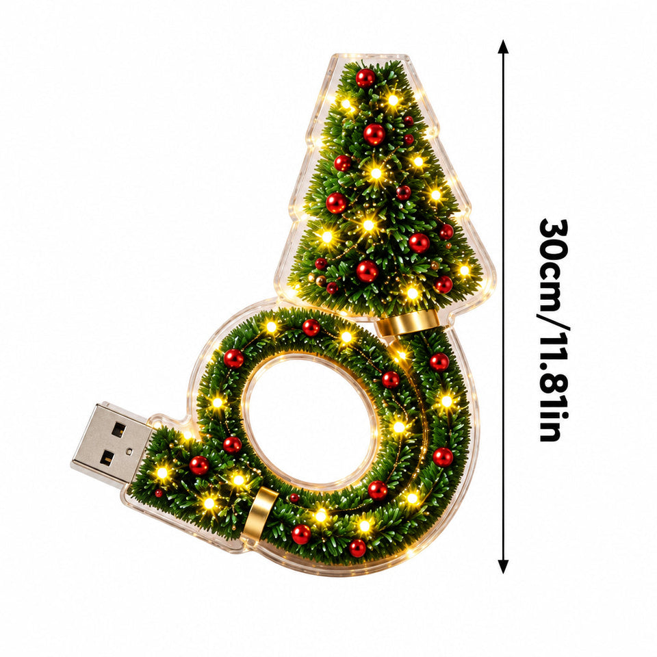 HolidayBeam – Festligt och stämningsfullt – USB-julprojektor med ljusmönster