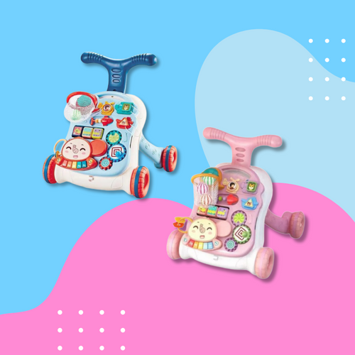 Baby Walker – Säker och interaktiv – 3-i-1 babygångare och leksak