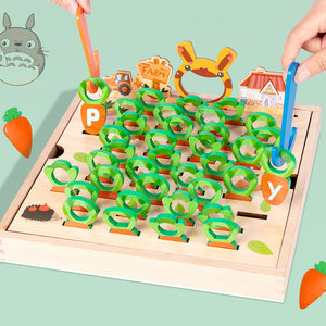 Carrot Pull Game™ - Lär dig med bokstäver - Brädspel med morötter