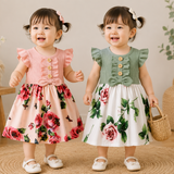 Garden Dress – Sommar & Fräscht – Blommig klänning för flickor